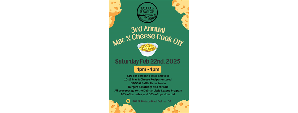 Mac and Cheese Fundraiser 2/22/25